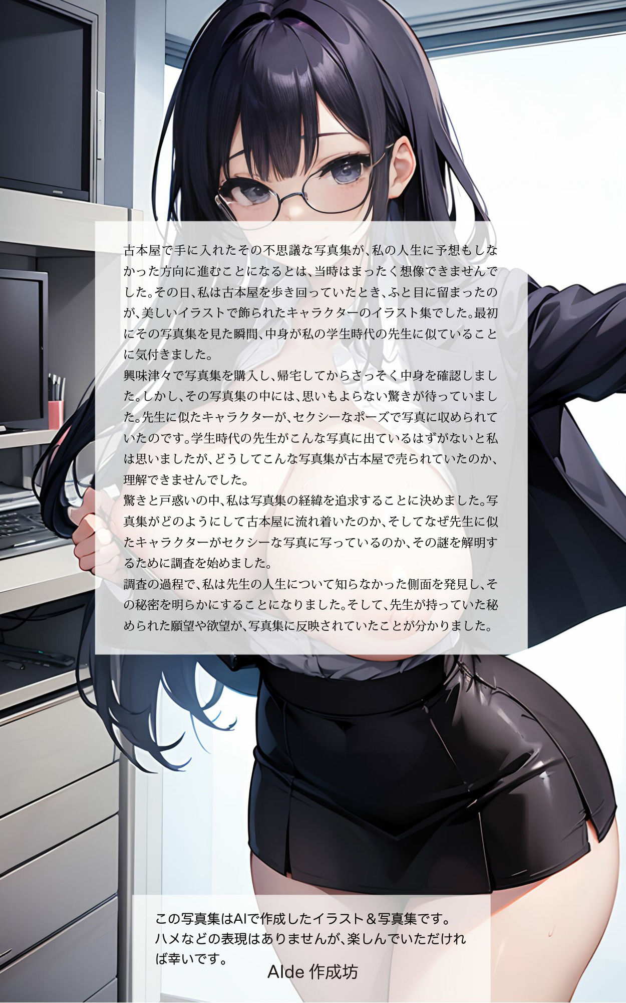 サンプル画像2:【AI写真集】2D3Dセクシー女教師の誘惑(AIde作成坊) [d_303749]