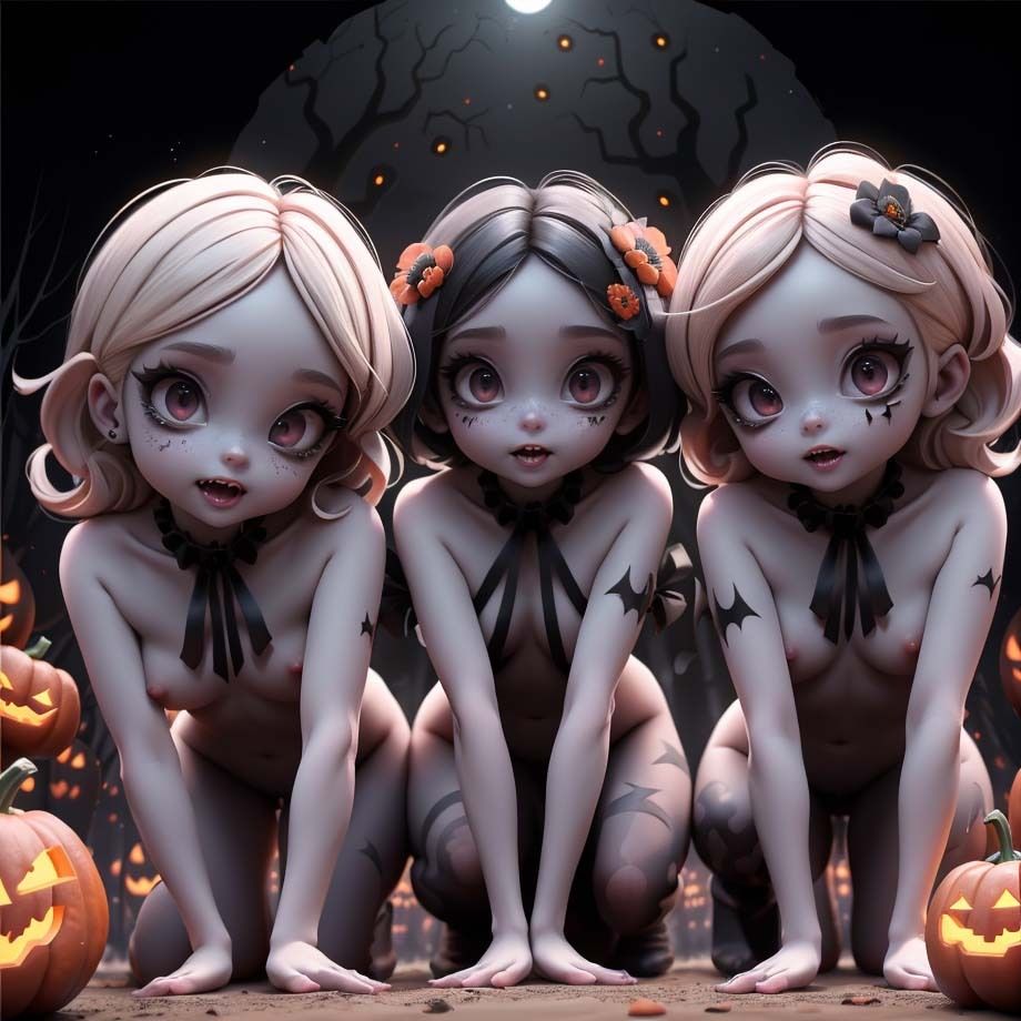 サンプル画像3:仮装ゾンビ少女(pp：p) [d_303760]