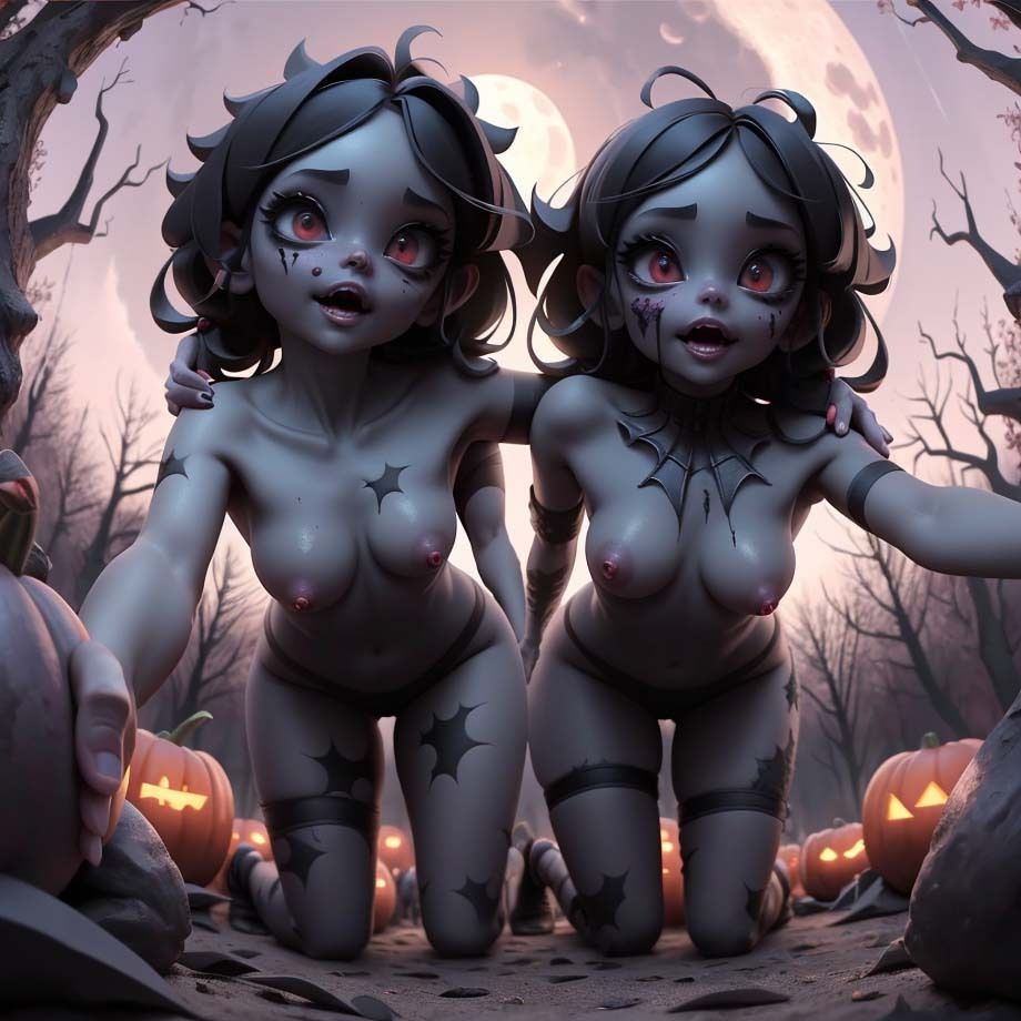 サンプル画像5:仮装ゾンビ少女(pp：p) [d_303760]