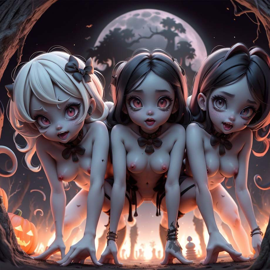 サンプル画像6:仮装ゾンビ少女(pp：p) [d_303760]