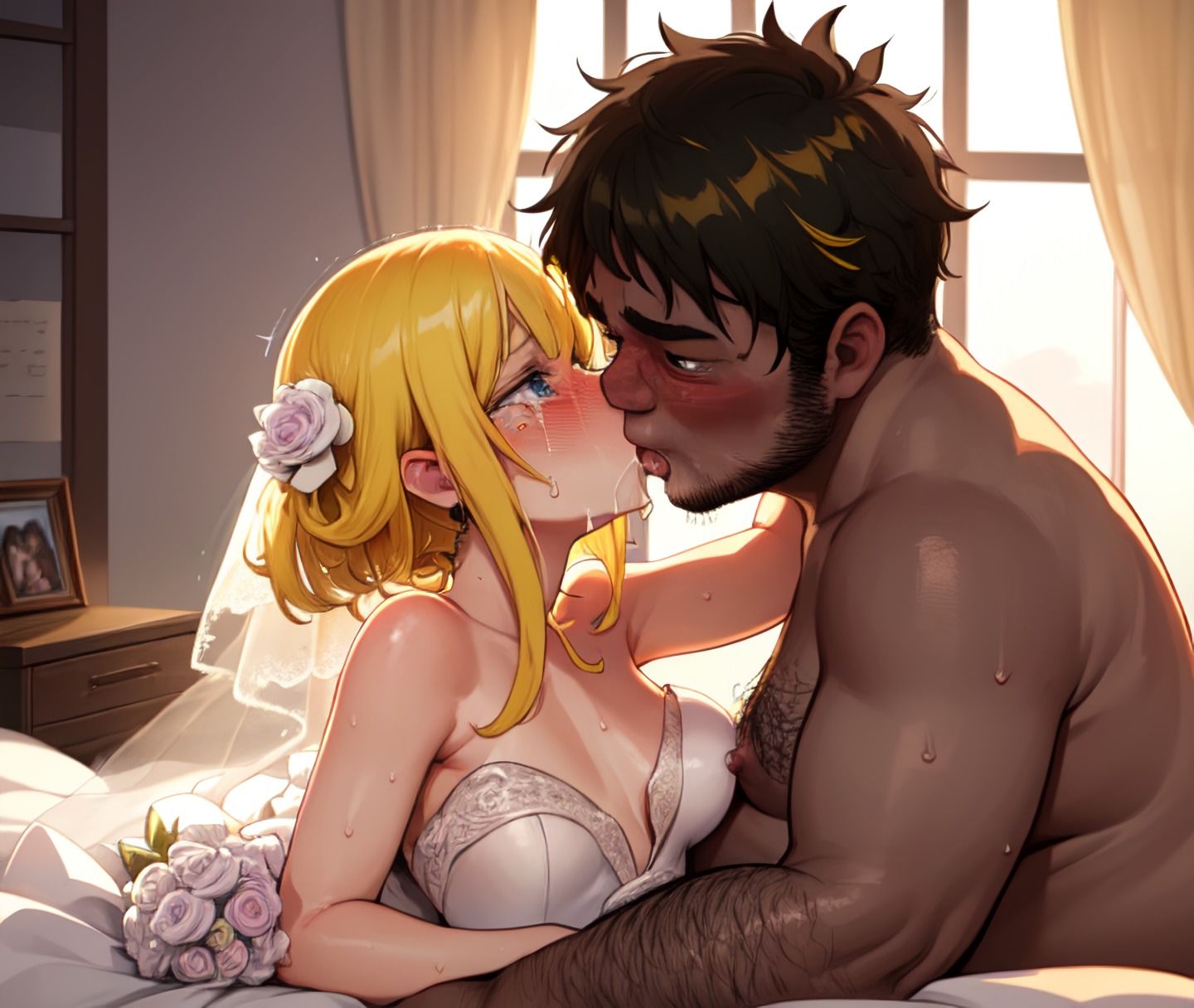 サンプル画像3:結婚式前日におっさんに寝取られる花嫁【142枚・2編構成】(Valhalla.) [d_303807]