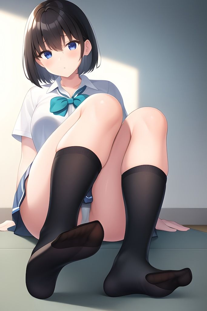 サンプル画像3:AI グラビア イラスト集 女子校生の足裏(Delusional AI Workshop) [d_303812]