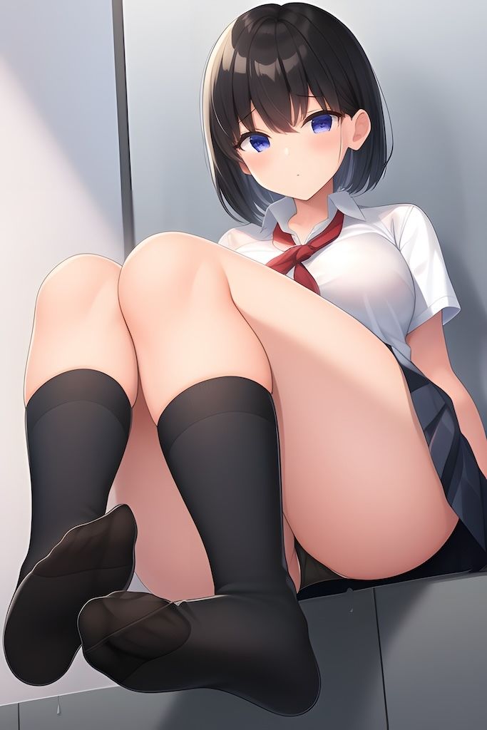 サンプル画像4:AI グラビア イラスト集 女子校生の足裏(Delusional AI Workshop) [d_303812]