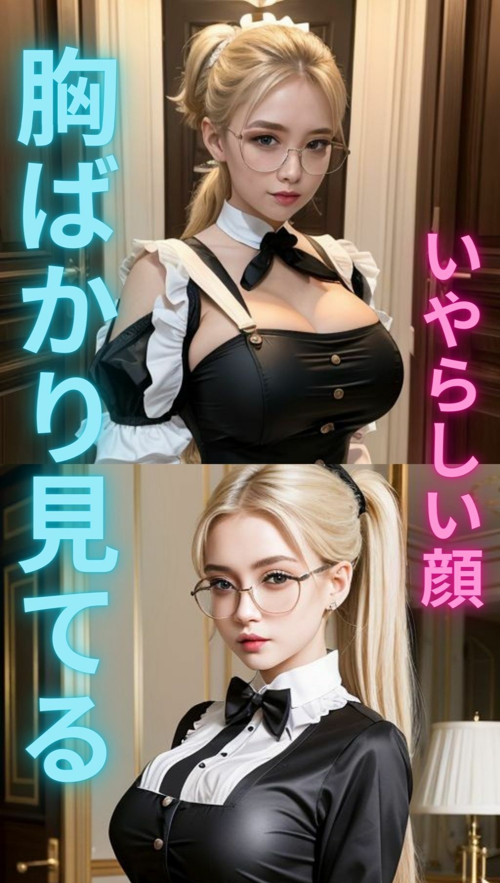 巨乳金髪メイドの秘密の残業