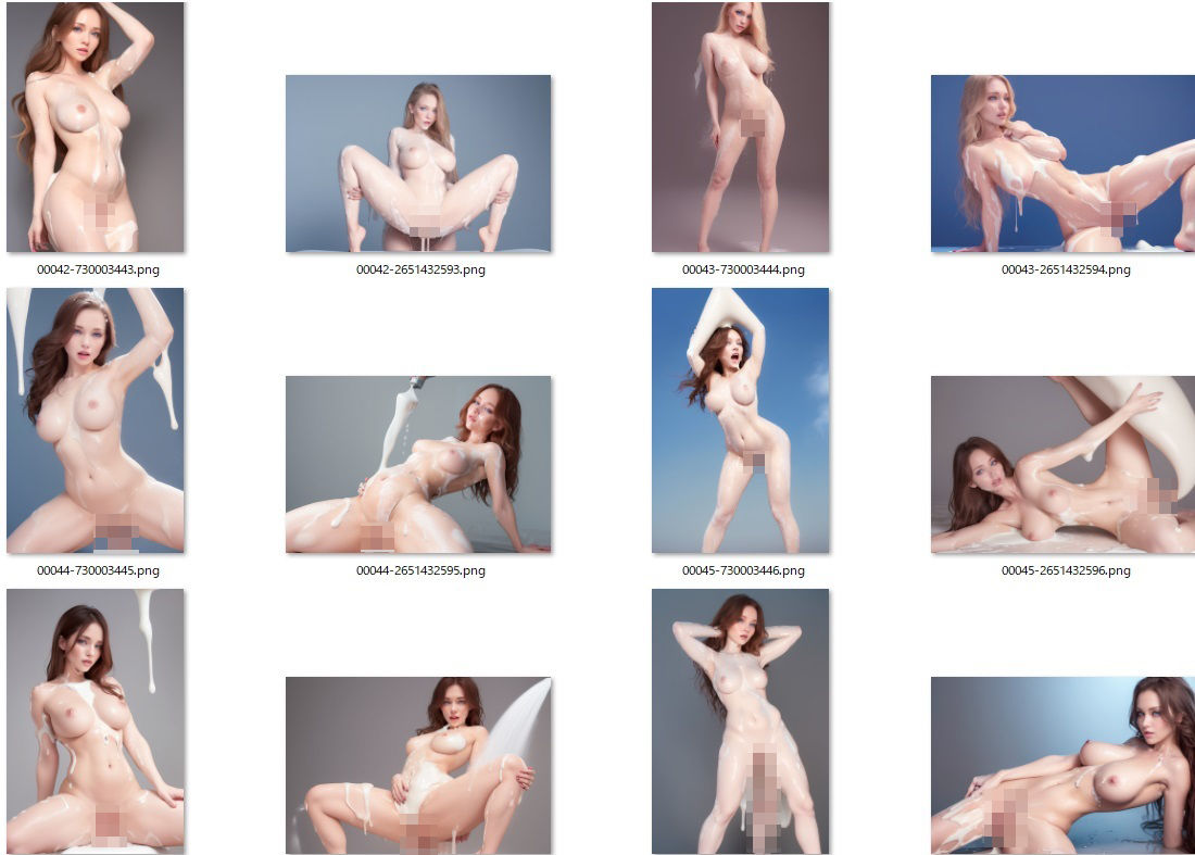 サンプル画像2:牛乳まみれの女性 ブロンドヘアー、青い瞳 巨乳(宿題見せて) [d_303834]