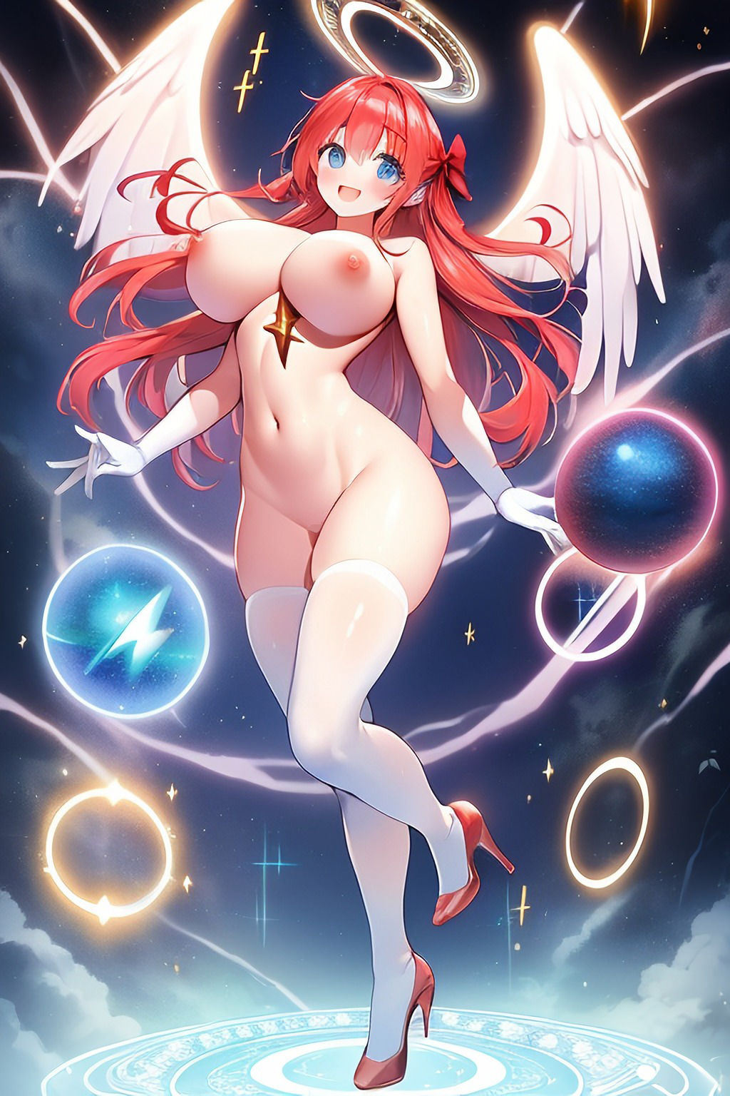 サンプル画像6:裸ハイヒールの美少女のAIイラスト集DX 300選(1124  英太) [d_303868]