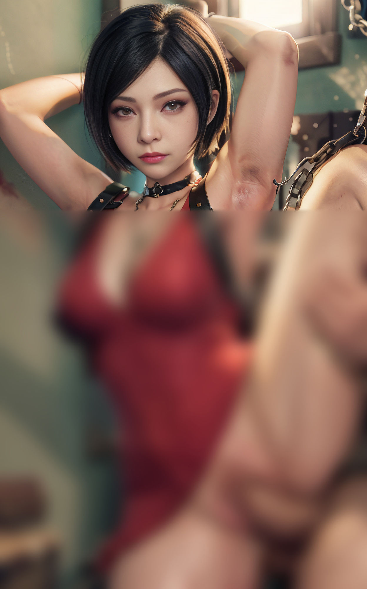 サンプル画像6:エイダ・ウォンの敗北、死体群に侵された(0号室) [d_303880]