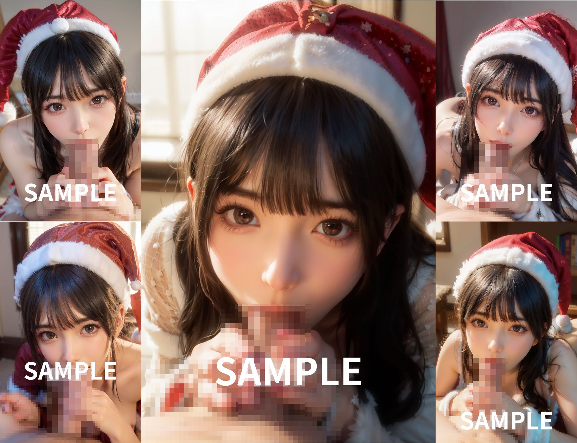 サンプル画像4:可愛いサンタさんといちゃいちゃしよ！(理想の2.9次元美女) [d_304018]