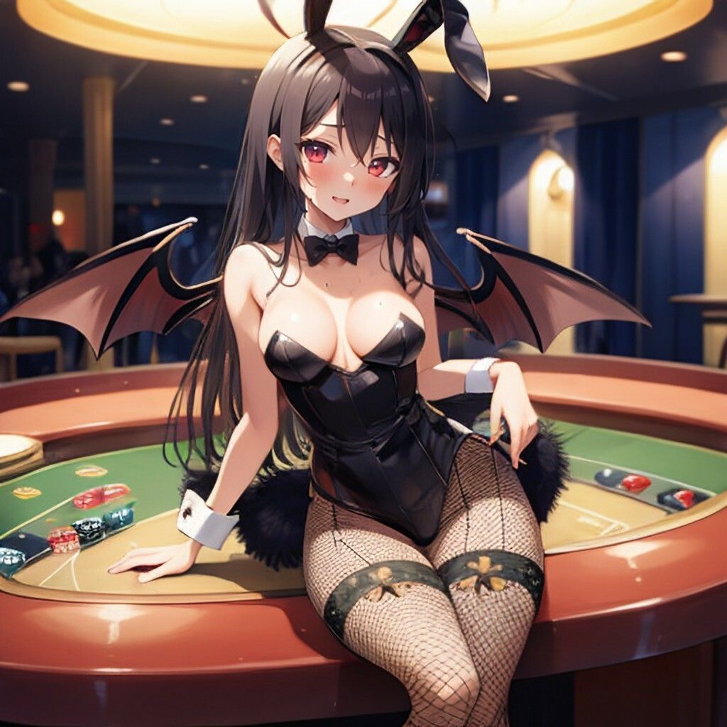 サンプル画像3:バニーガール風サキュバスさん(ほげふが) [d_304081]