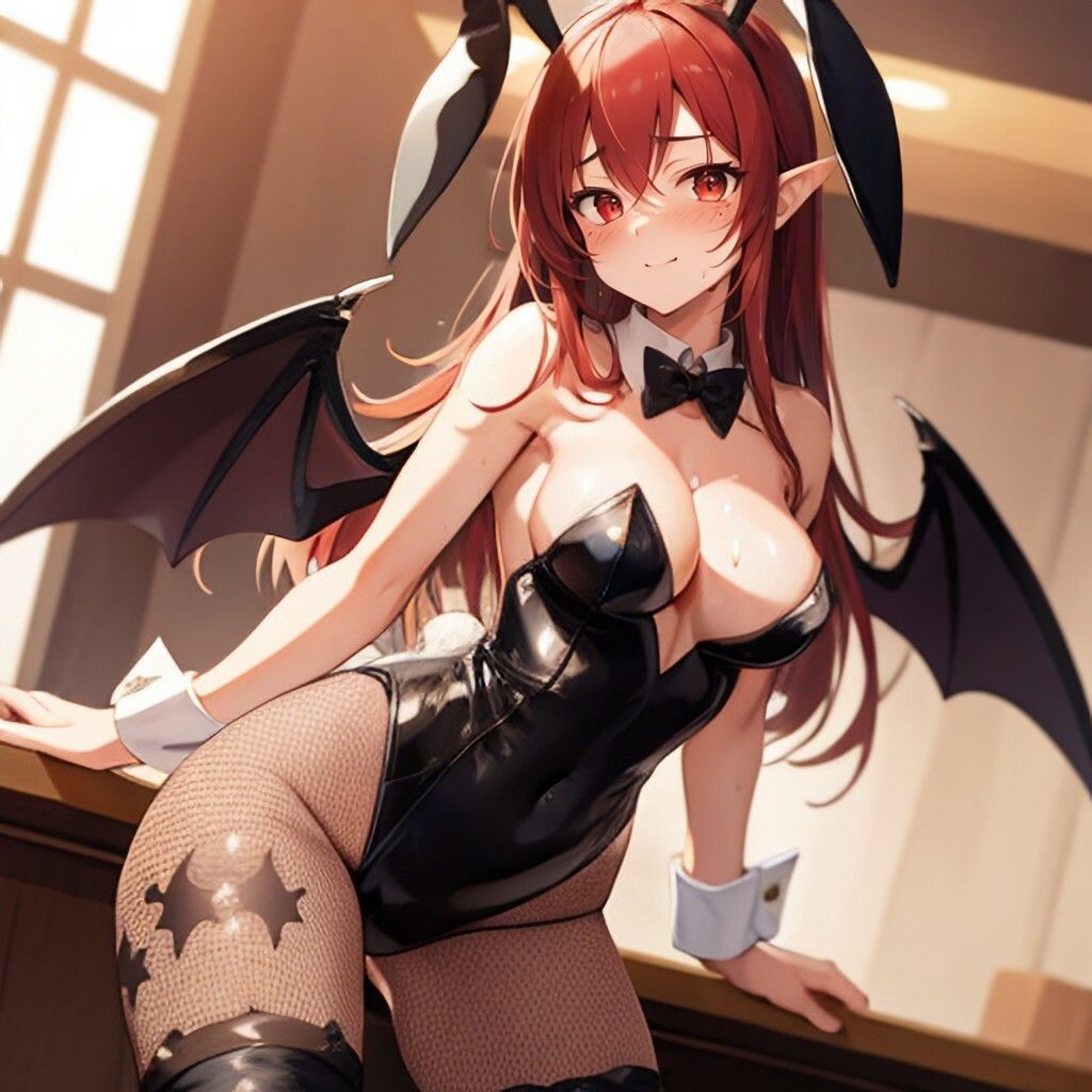 サンプル画像4:バニーガール風サキュバスさん(ほげふが) [d_304081]