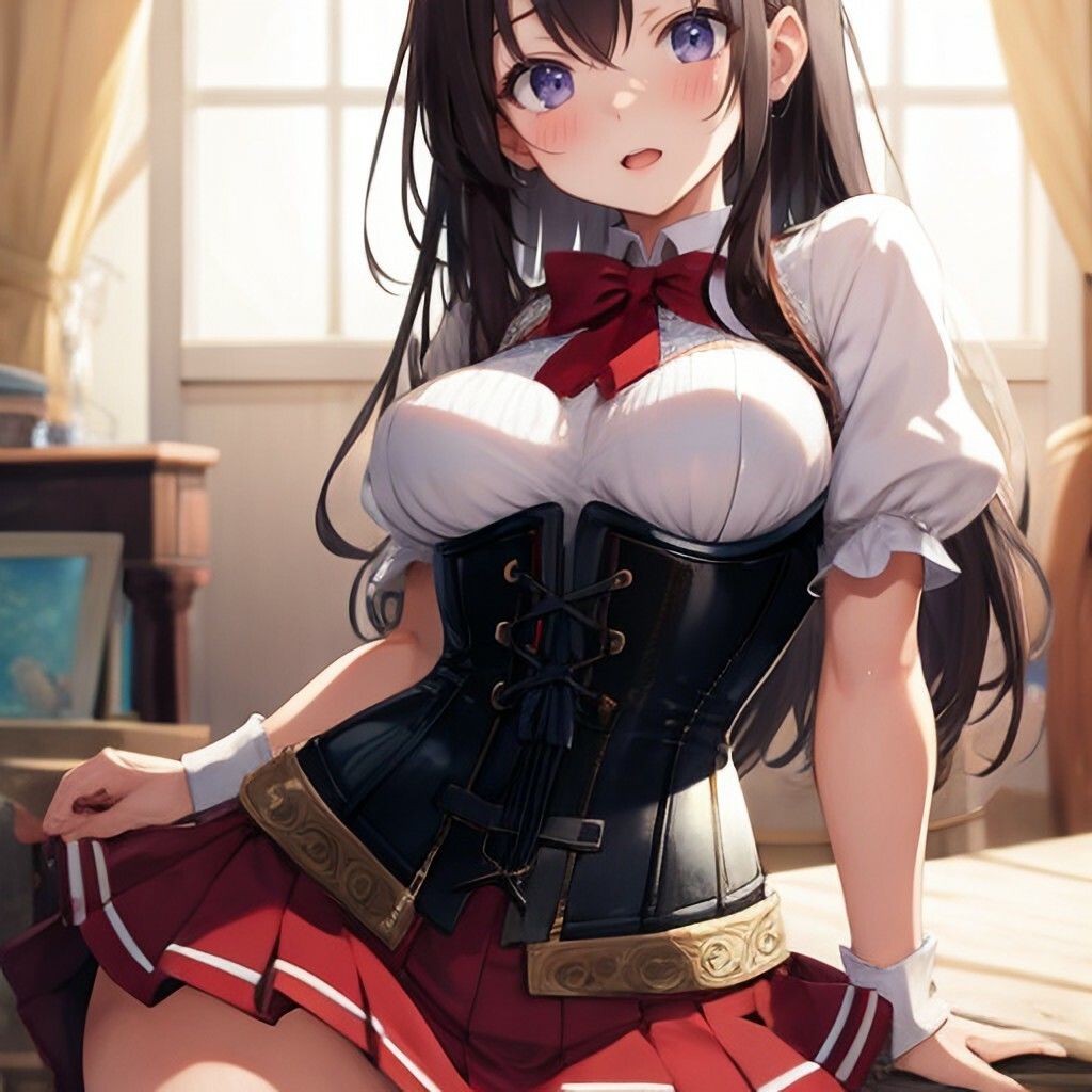 サンプル画像1:コルセット風美少女さん(ほげふが) [d_304083]