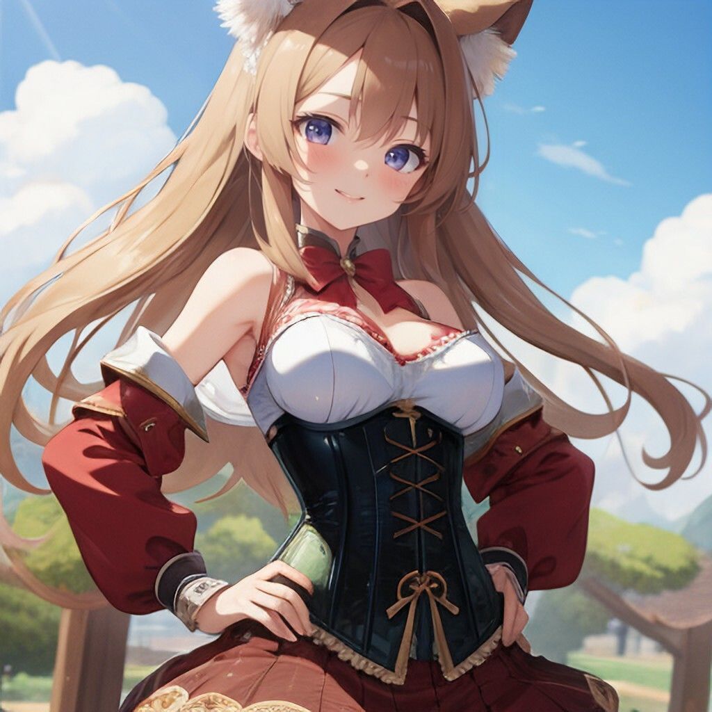 サンプル画像3:コルセット風美少女さん(ほげふが) [d_304083]