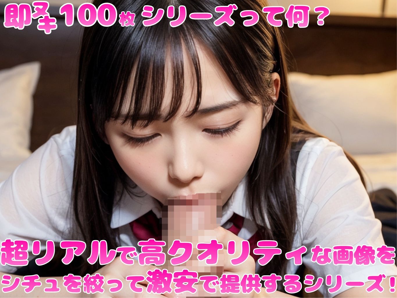 サンプル画像1:即ヌキ！女子校生フェラ100枚！(偵察部隊) [d_304158]