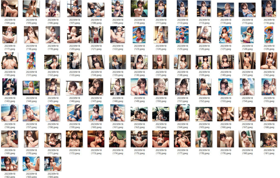 サンプル画像4:9月の誘惑 CONV工房AIイラスト総まとめ（2023年9月号）(CONV工房（こんぶ）) [d_304167]