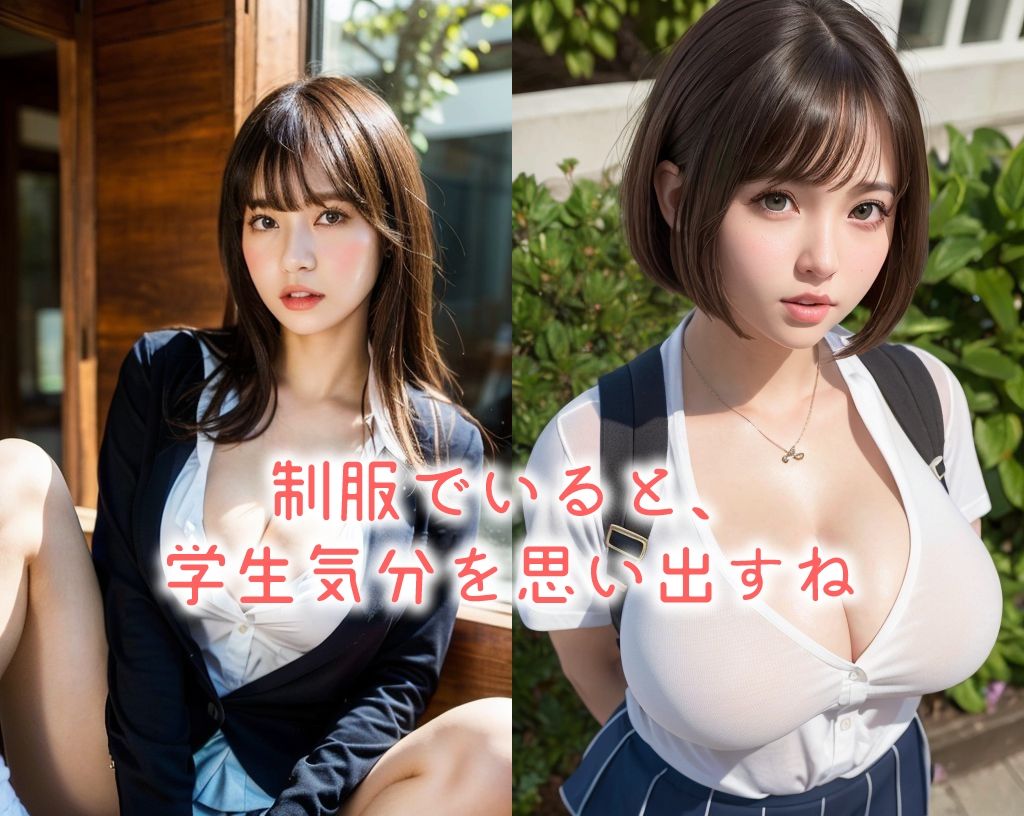 サンプル画像1:「制服コスプレ美女」かわいくてセクシーなAI写真集vol.15（全435ページ）(AIグラビア出版) [d_304268]