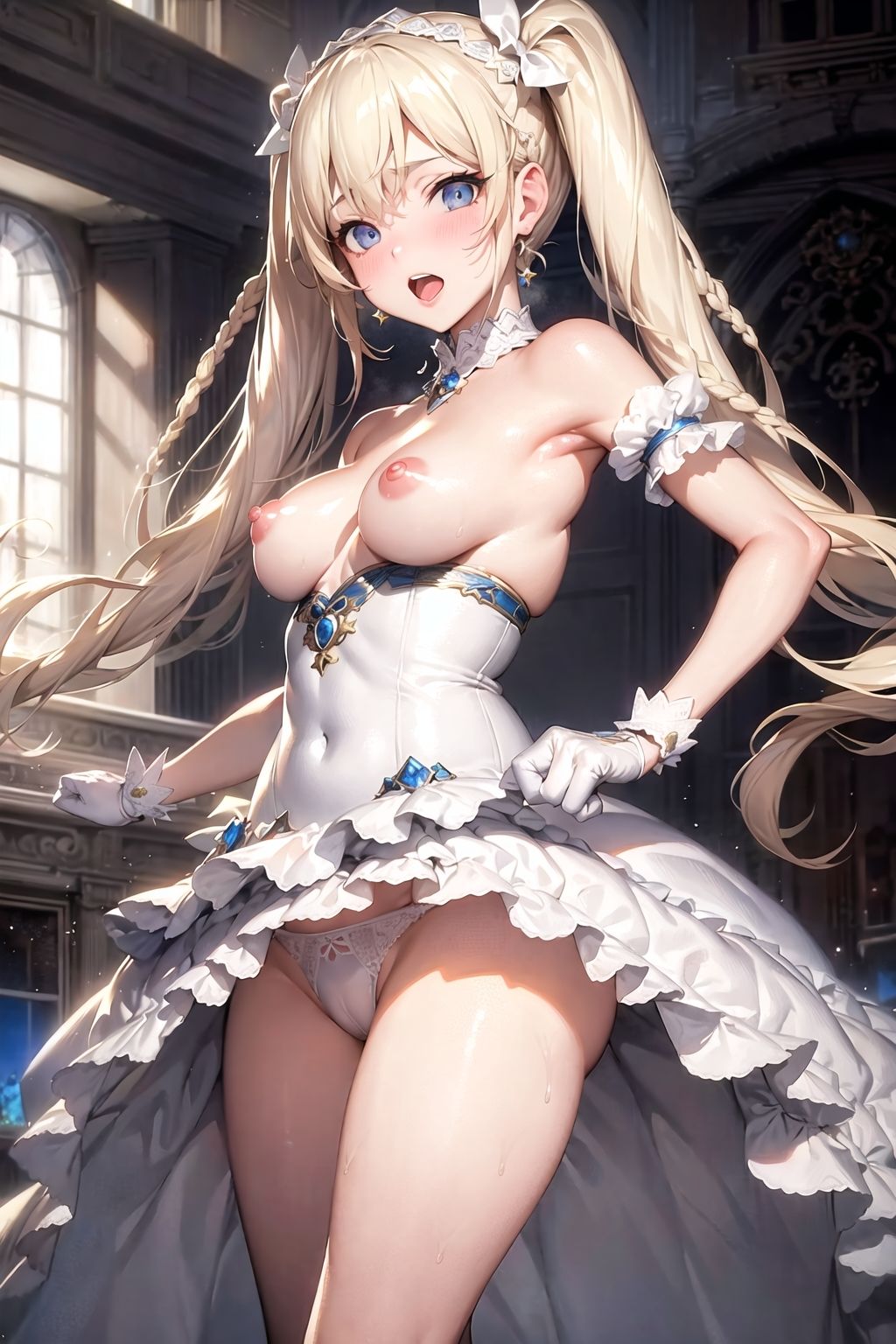 サンプル画像1:お嬢様えちえちパンチラ集(ねおまる) [d_304276]