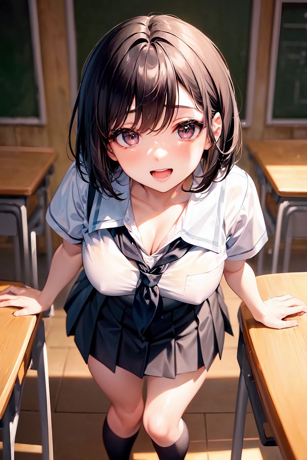 サンプル画像1:黒髪ボブJKイチャラブS〇X（500枚）(MurabitoX) [d_304301]