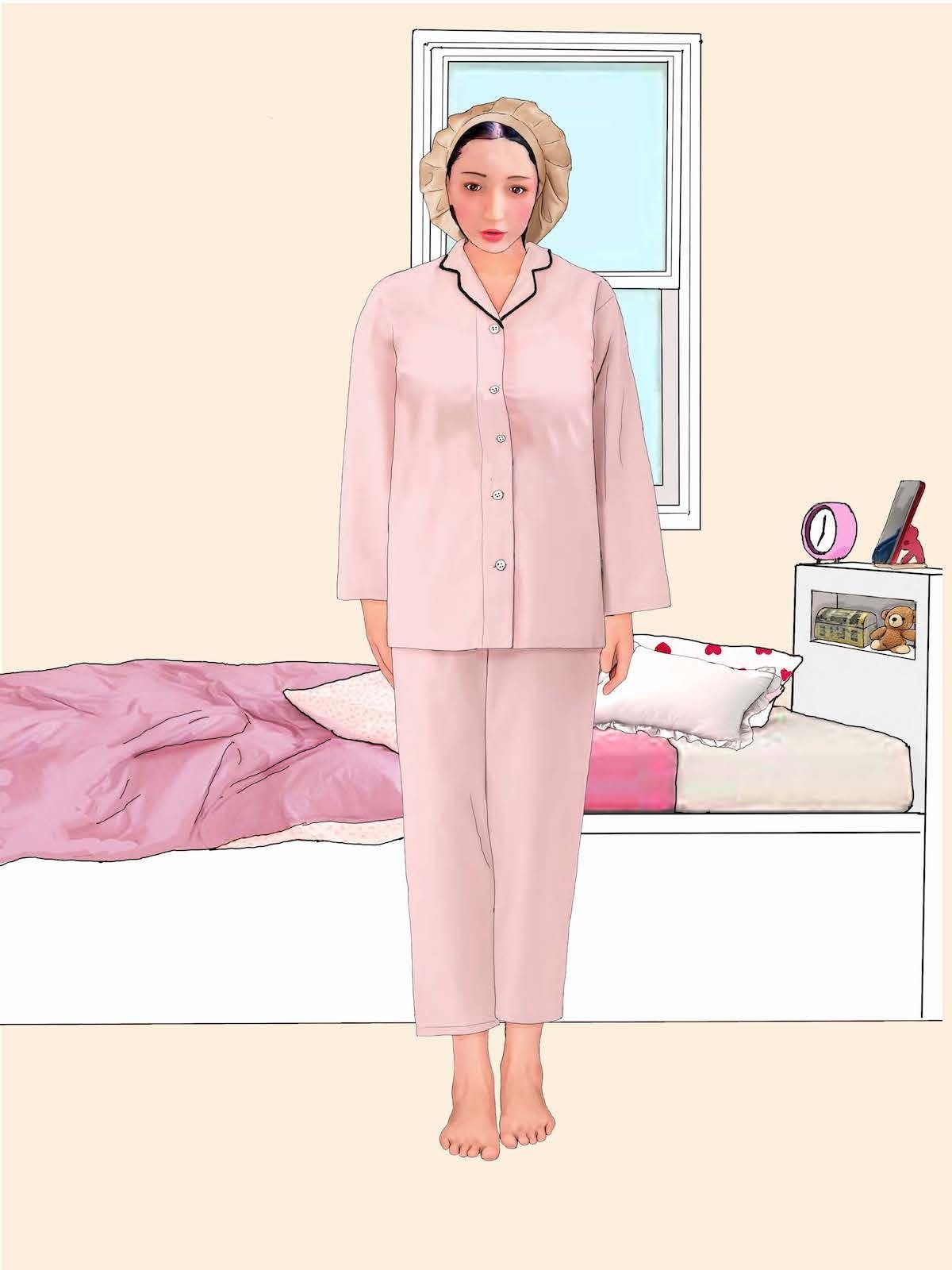 サンプル画像1:下着図鑑風着せ替え絵本『ちはる28歳』(Girlboy) [d_304314]