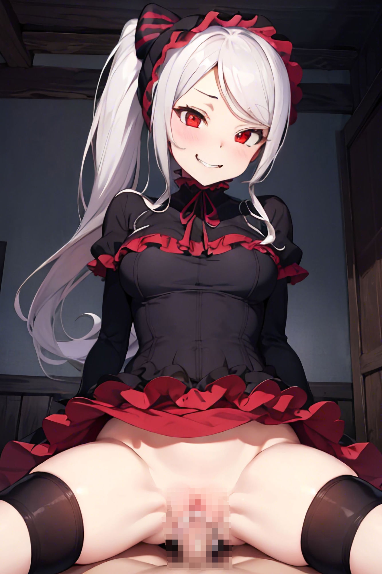 サンプル画像2:オー●ーロード:シャ●ティアに中出しで搾り取られる強めの妄想(ターゲットノ女AI) [d_304338]