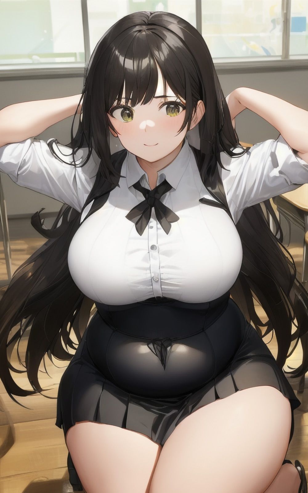 サンプル画像2:巨乳美女【妄想イラスト美女図鑑vol.6】(AIイラスト美女研究所) [d_304355]