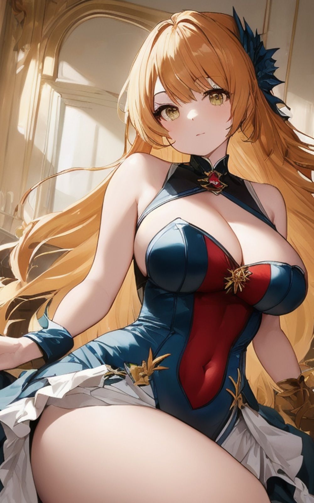 サンプル画像1:巨乳美女【妄想イラスト美女図鑑vol.9】(AIイラスト美女研究所) [d_304359]