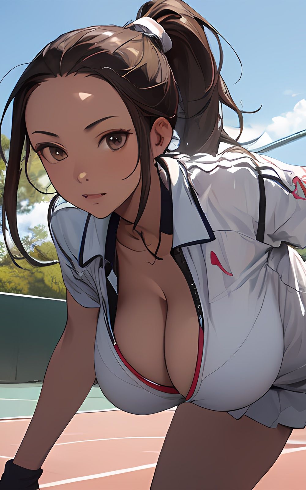 サンプル画像2:巨乳美女【妄想イラスト美女図鑑vol.15】(AIイラスト美女研究所) [d_304410]