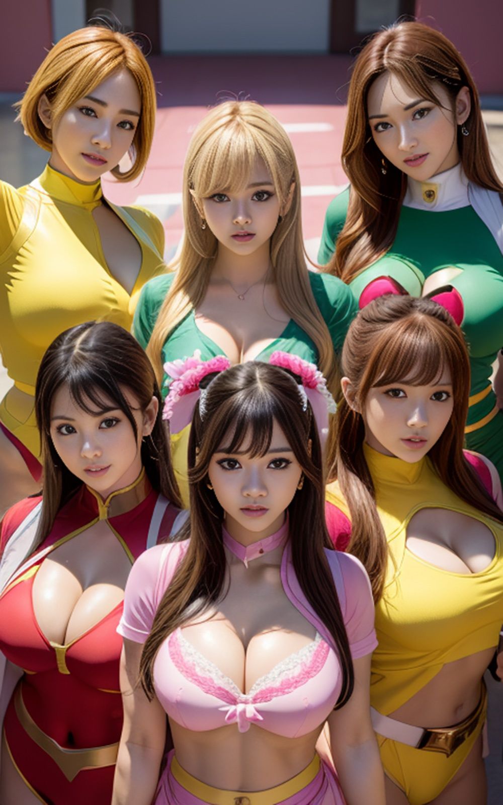 【無料】巨乳美女軍団【妄想イラスト美女図鑑vol.16】