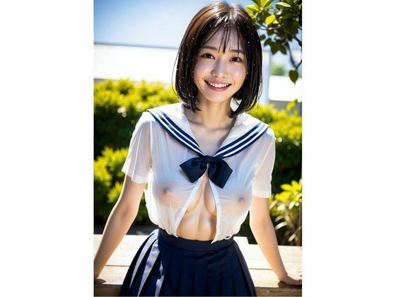 サンプル画像5:女子校生の濡れ透け天国(くちゃまる) [d_304438]