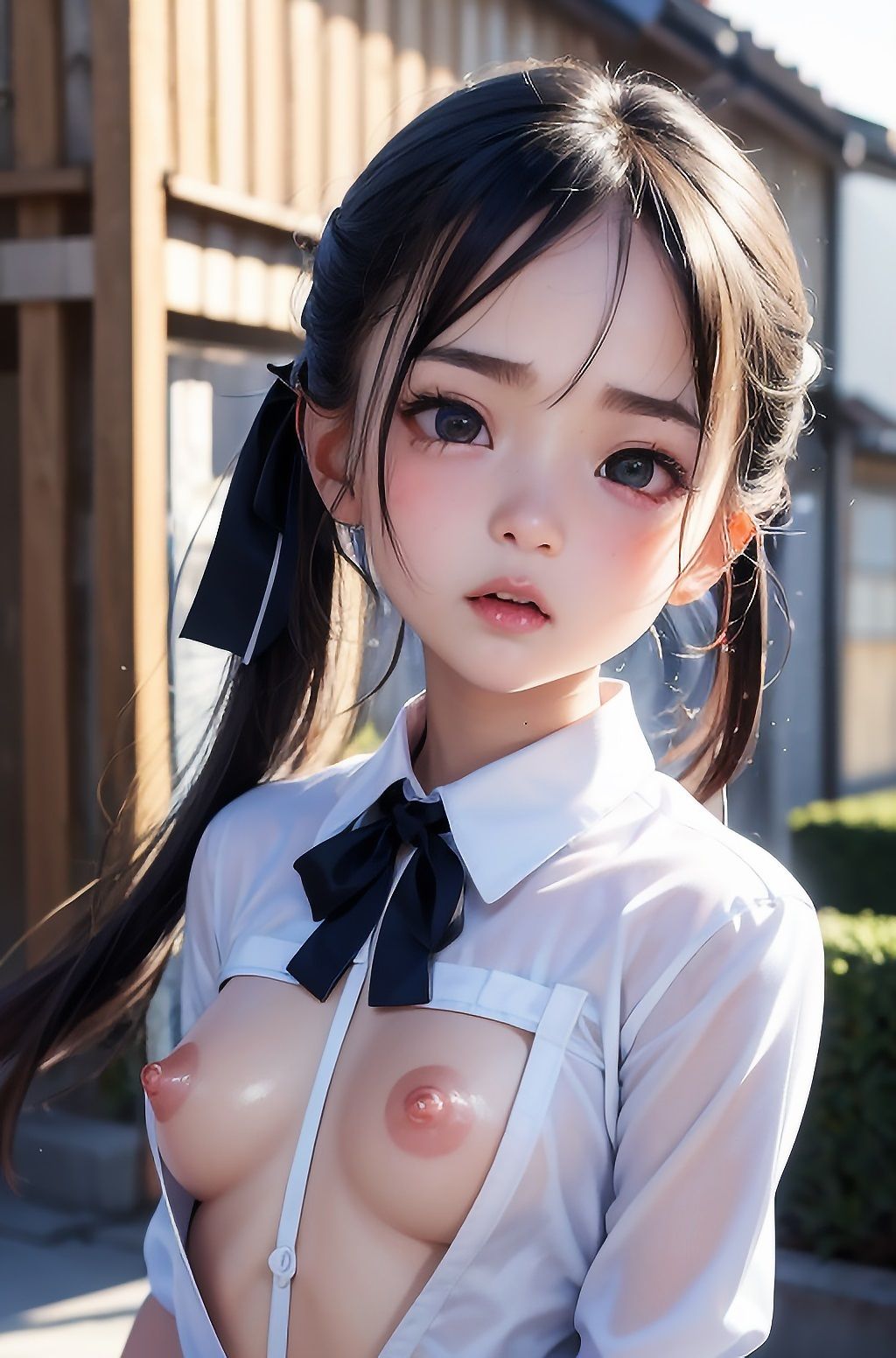 サンプル画像1:18歳童顔美少女JK〜露出制服でぶっかけ開脚ザーメンまみれ〜(WoeTopia) [d_304542]