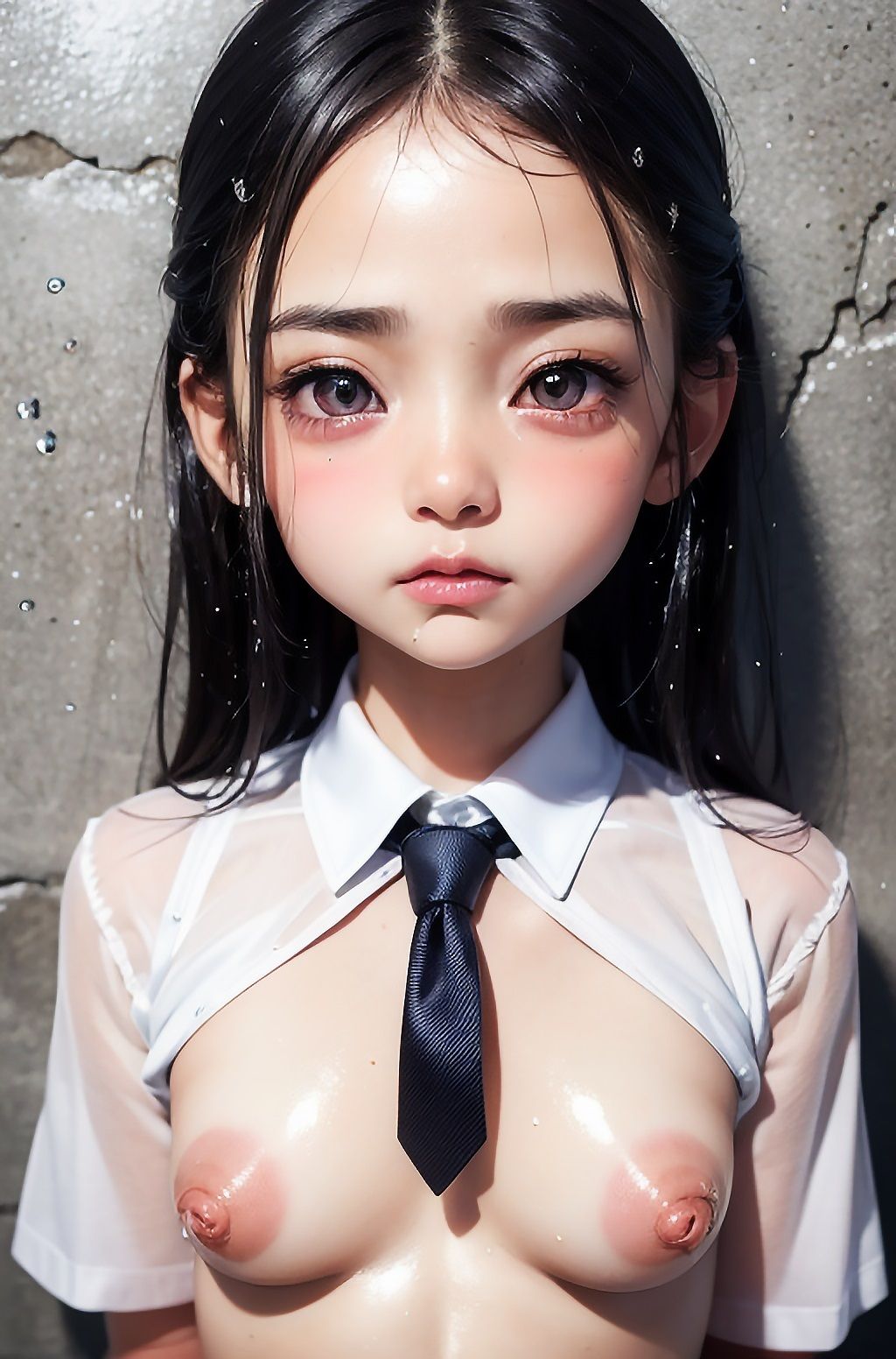 サンプル画像3:18歳童顔美少女JK〜露出制服でぶっかけ開脚ザーメンまみれ〜(WoeTopia) [d_304542]