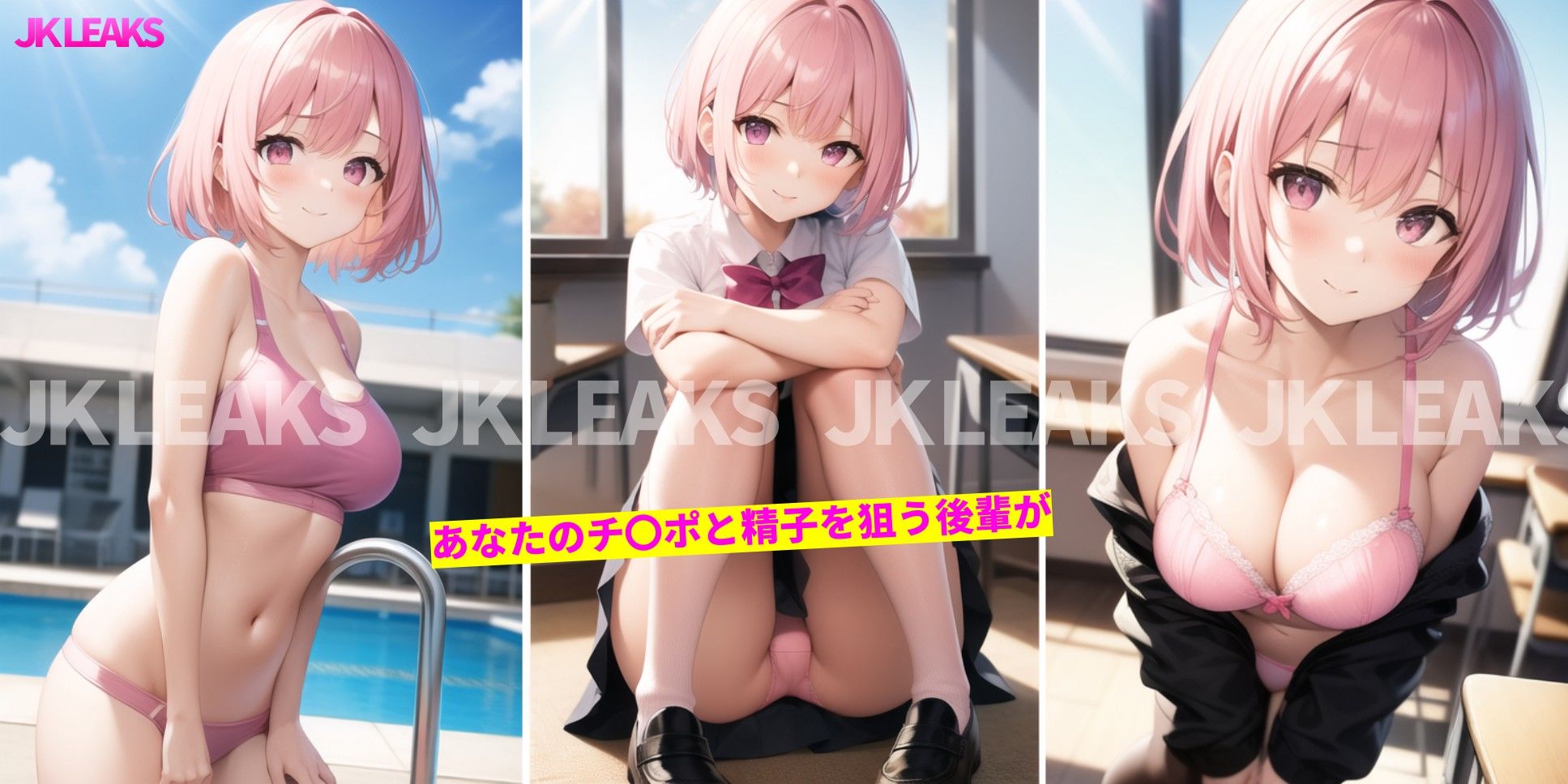 サンプル画像2:JK LEAKS 9 – 猛アタックしてくる後輩編 -【おまけアニメ付】(AniyA) [d_304676]