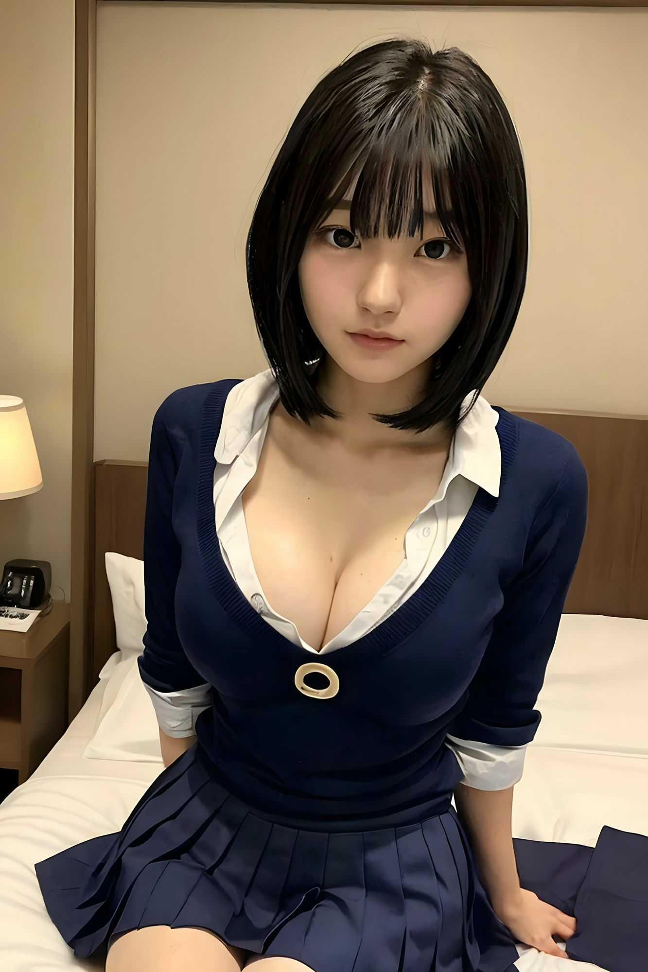 サンプル画像5:巨乳女子〇生達の夜の顔(AI〇Kラボ) [d_304865]