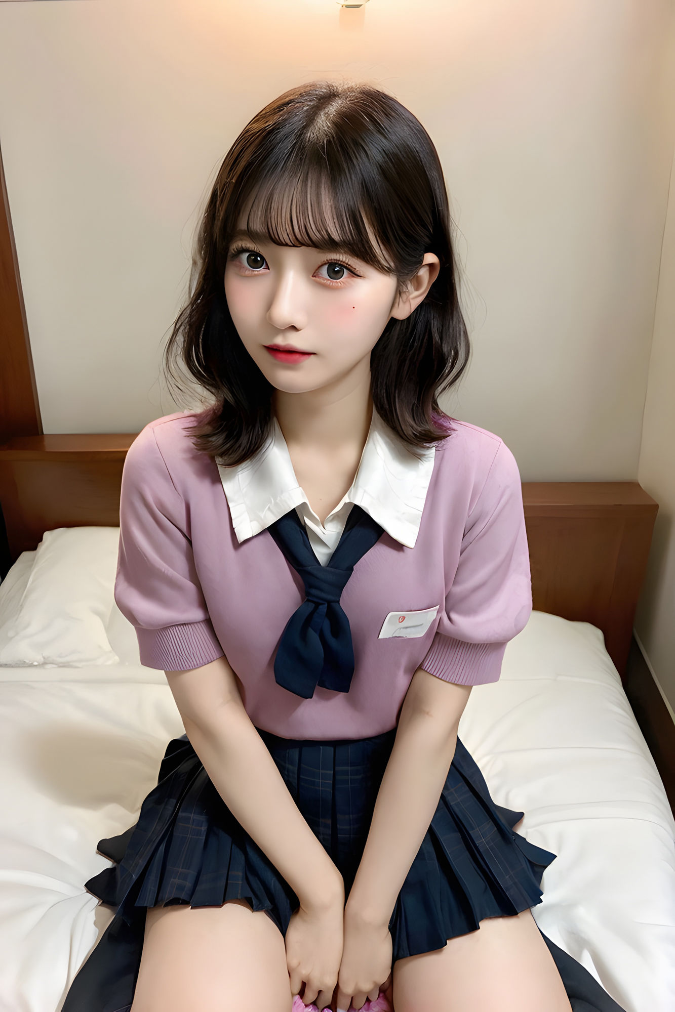 サンプル画像6:巨乳女子〇生達の夜の顔(AI〇Kラボ) [d_304865]