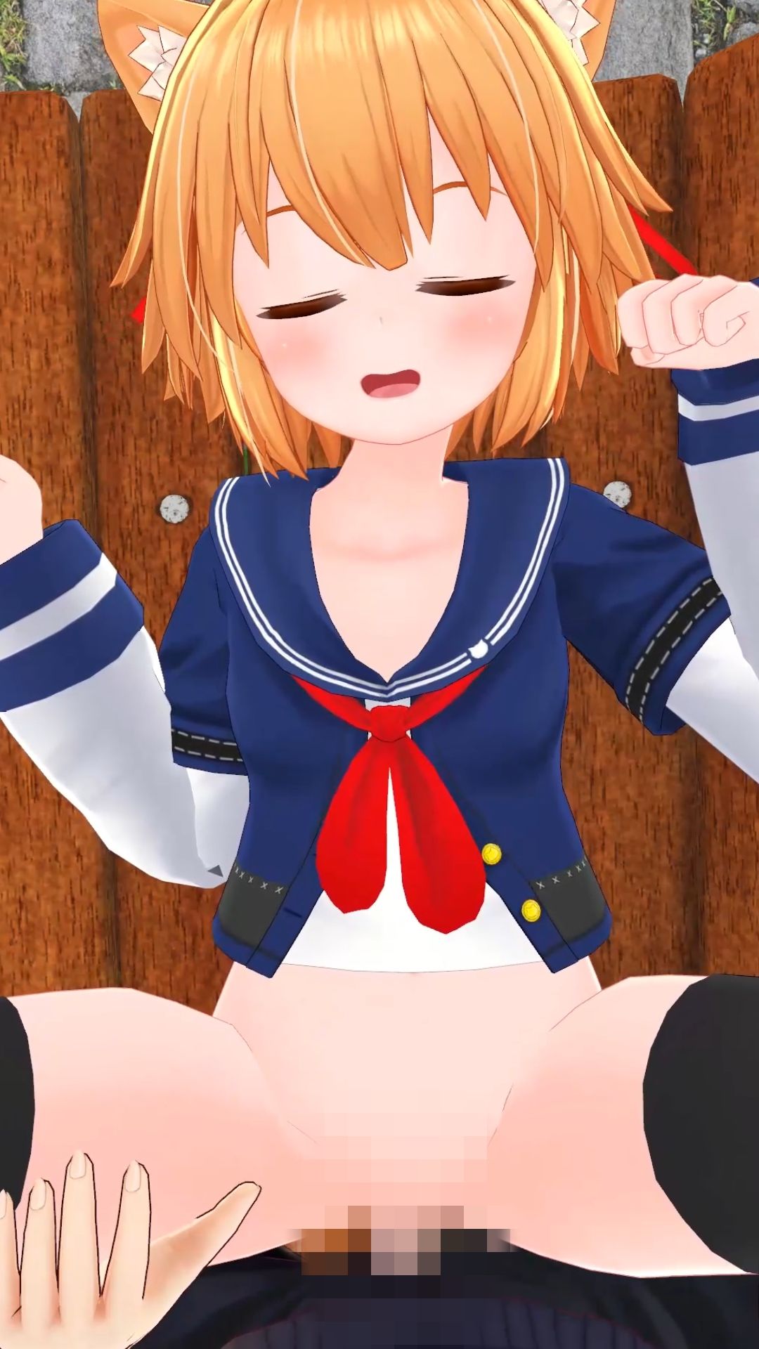 サンプル画像3:【縦動画】セーラーケモミミ少女公園でハメ撮り(ひめあにめ。) [d_304884]