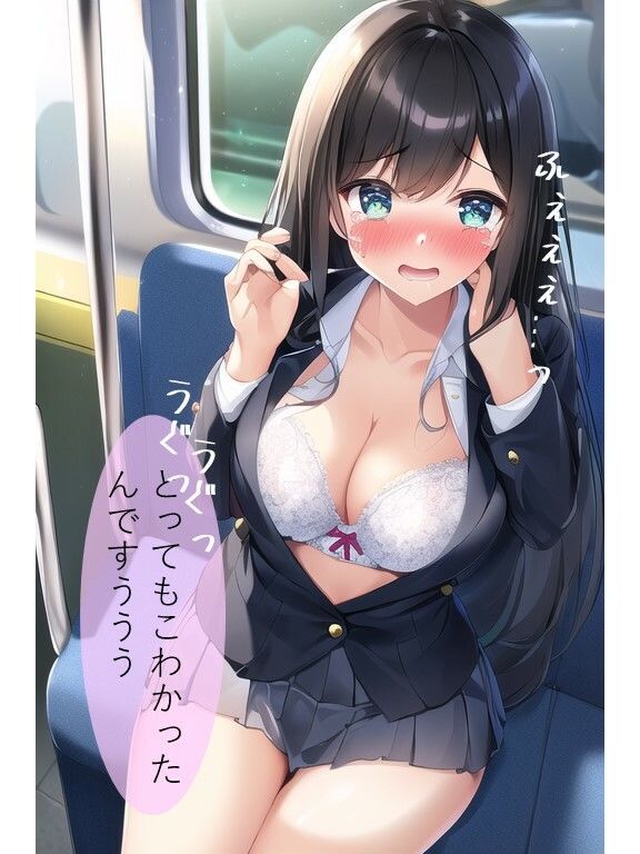 サンプル画像2:【黒髪清楚JK】女子校生の社会貢献活動・・・野外で中出ししてたら卒業前に妊婦になっちゃった！えっちなマンガ57p（学園・野外・処女・ラブラブ）(AI欲イラスト屋さん：わんたんめん) [d_304889]