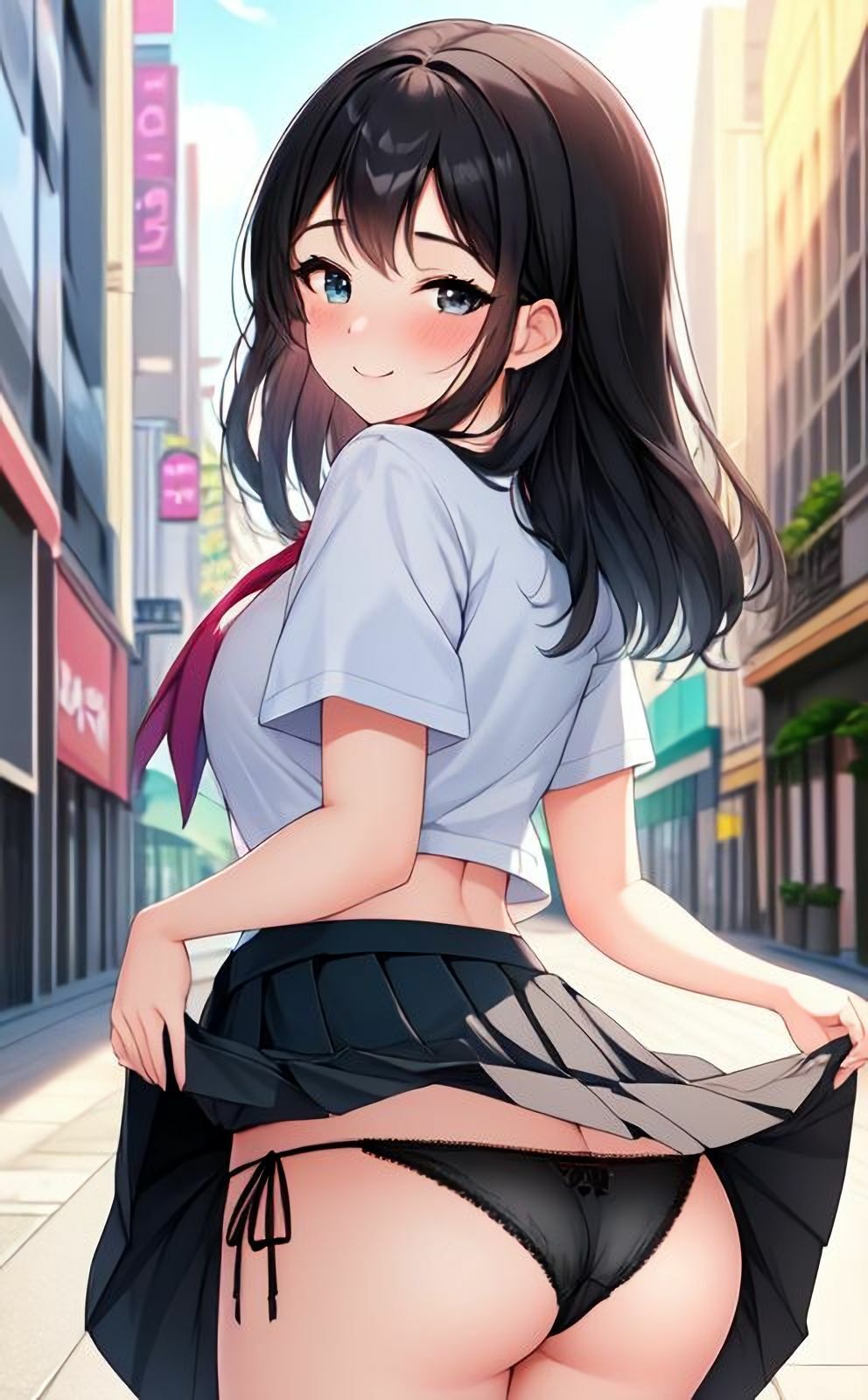 サンプル画像4:ぱんつでおでかけ(にゃんにゃんボンバーズ) [d_304897]