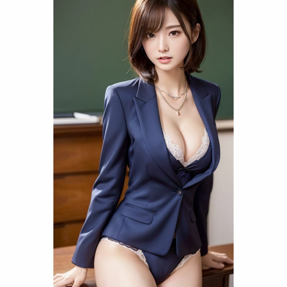 サンプル画像1:憧れの女性教師(美AI女子) [d_304962]