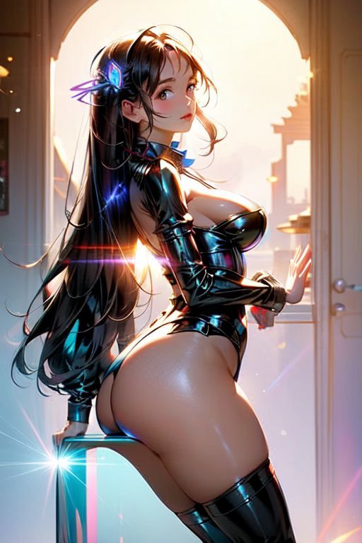 サンプル画像1:爆乳AIレーザー1(AI出版) [d_305083]