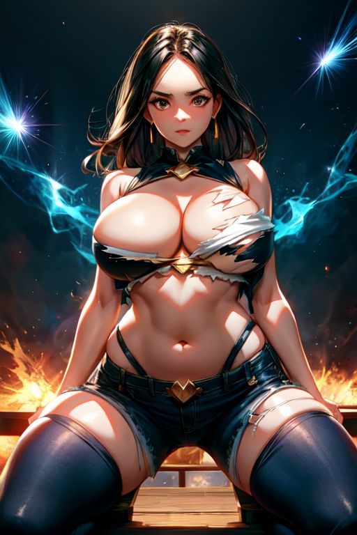 サンプル画像3:爆乳AI服爆発1(AI出版) [d_305093]