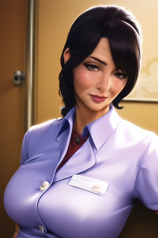 サンプル画像6:熟女のおっぱい・おまんこ・アナルエロイラスト集333枚＋おまけ（巨乳・爆乳・スーツ・学校・作業服・ナース・エプロン）(絵師たか) [d_305094]