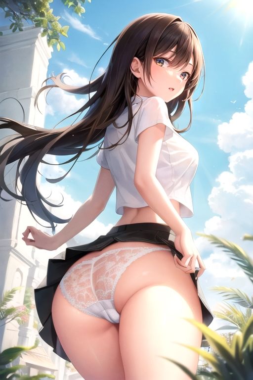 サンプル画像4:女子校生〜パンツ・胸の谷間・壁ドン〜(アイ出版) [d_305200]