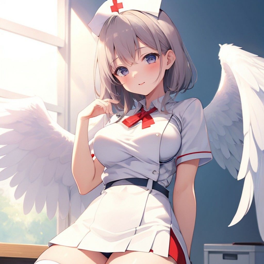 サンプル画像1:ナース風天使さん(ほげふが) [d_305239]