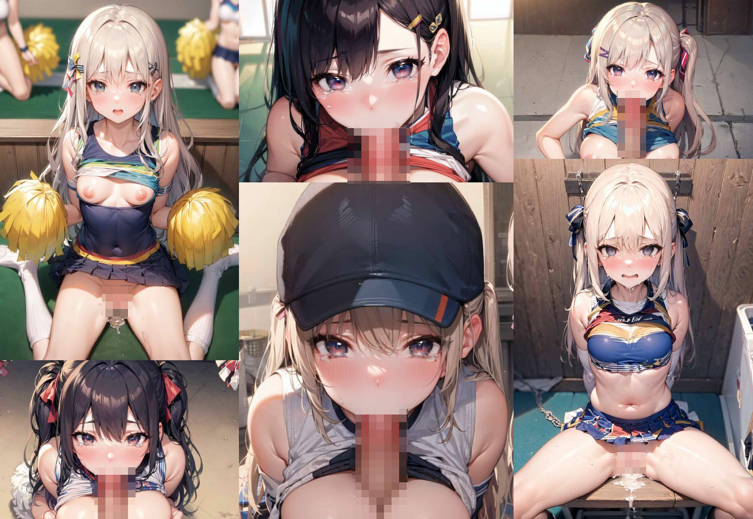 精液タンクチアガール