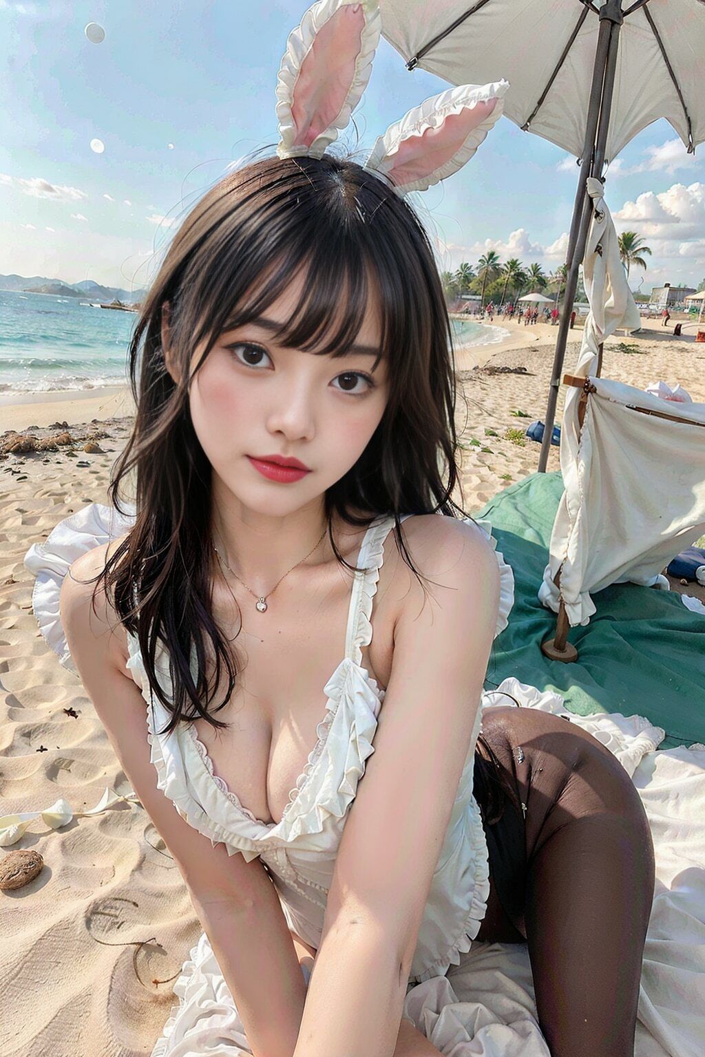 サンプル画像6:AIバニーガールの魅力: グラマラスな夜の誘惑(BUZZZO) [d_305278]