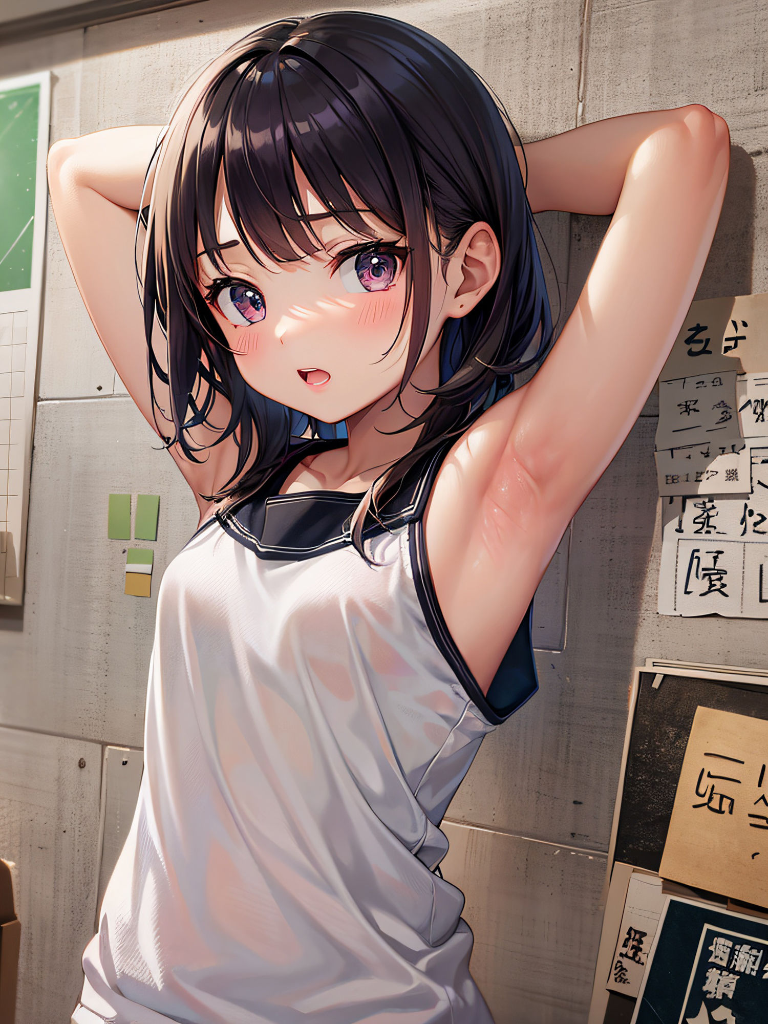 サンプル画像1:無垢な女の子の腋見せ画像集(senninn) [d_305303]