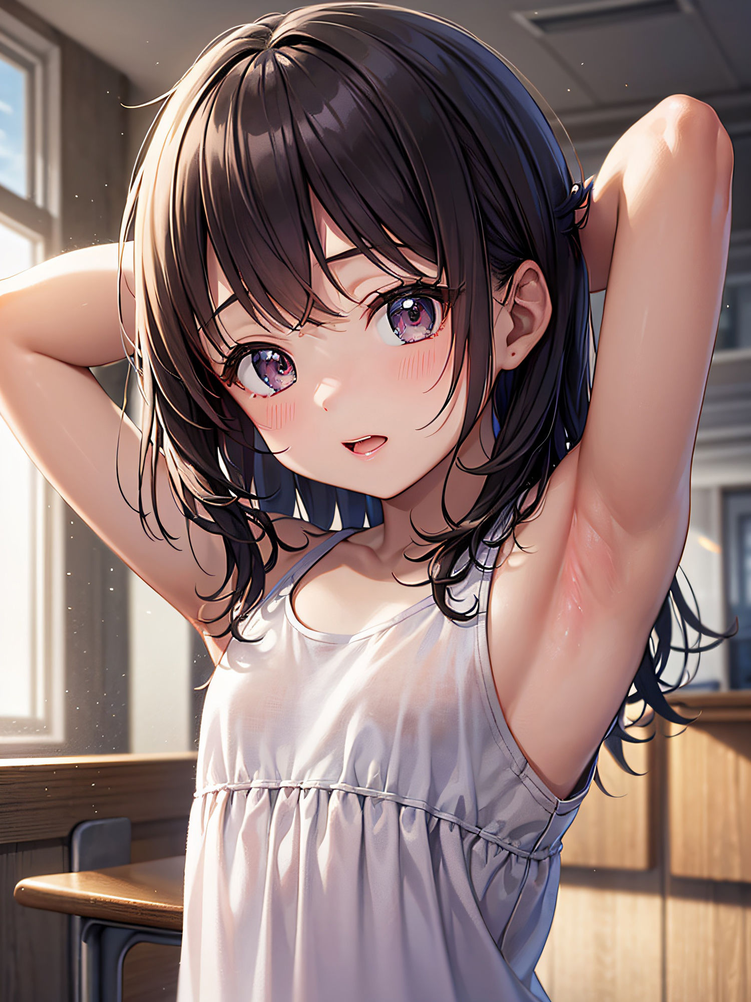 サンプル画像3:無垢な女の子の腋見せ画像集(senninn) [d_305303]