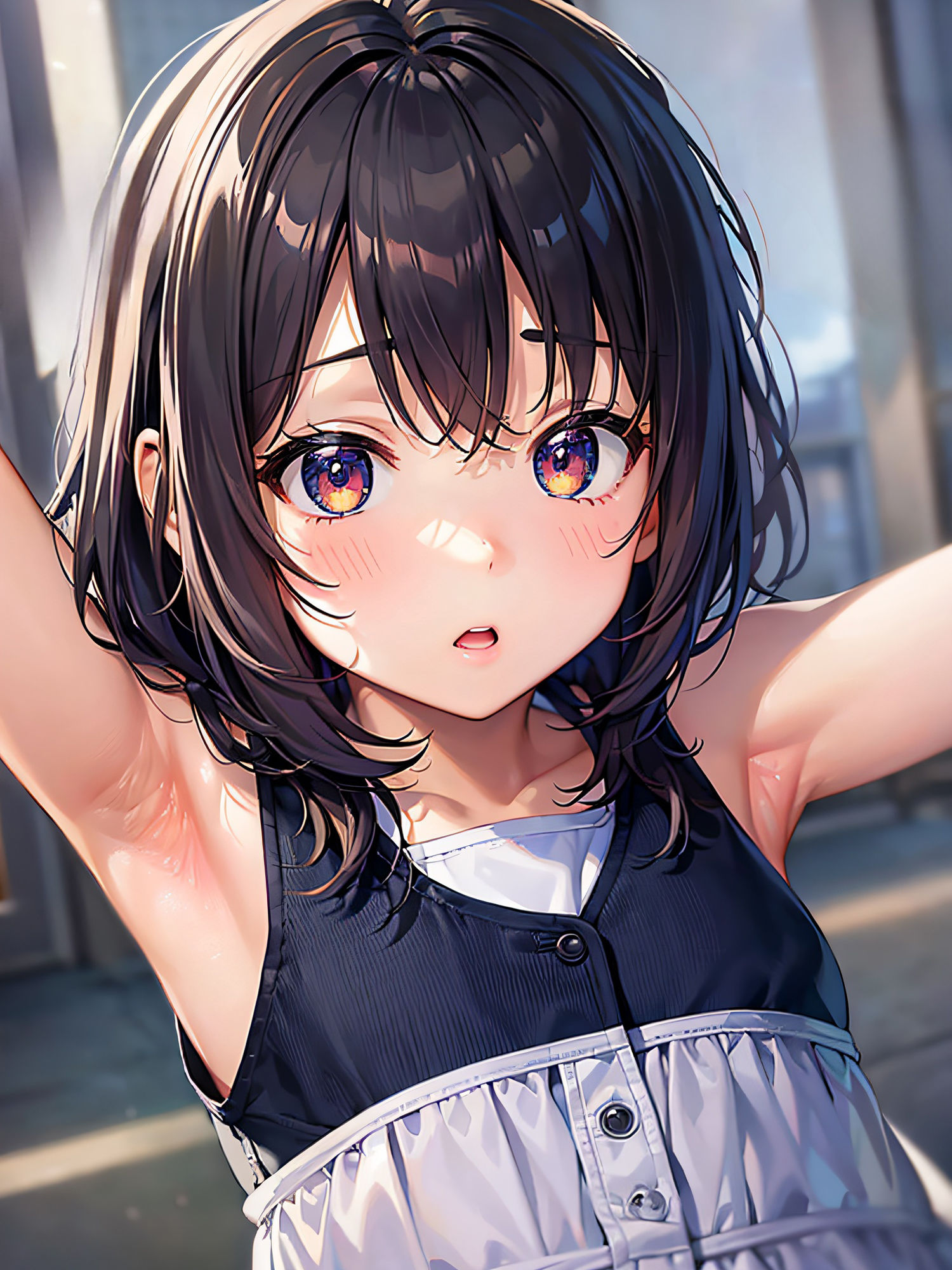 サンプル画像4:無垢な女の子の腋見せ画像集(senninn) [d_305303]