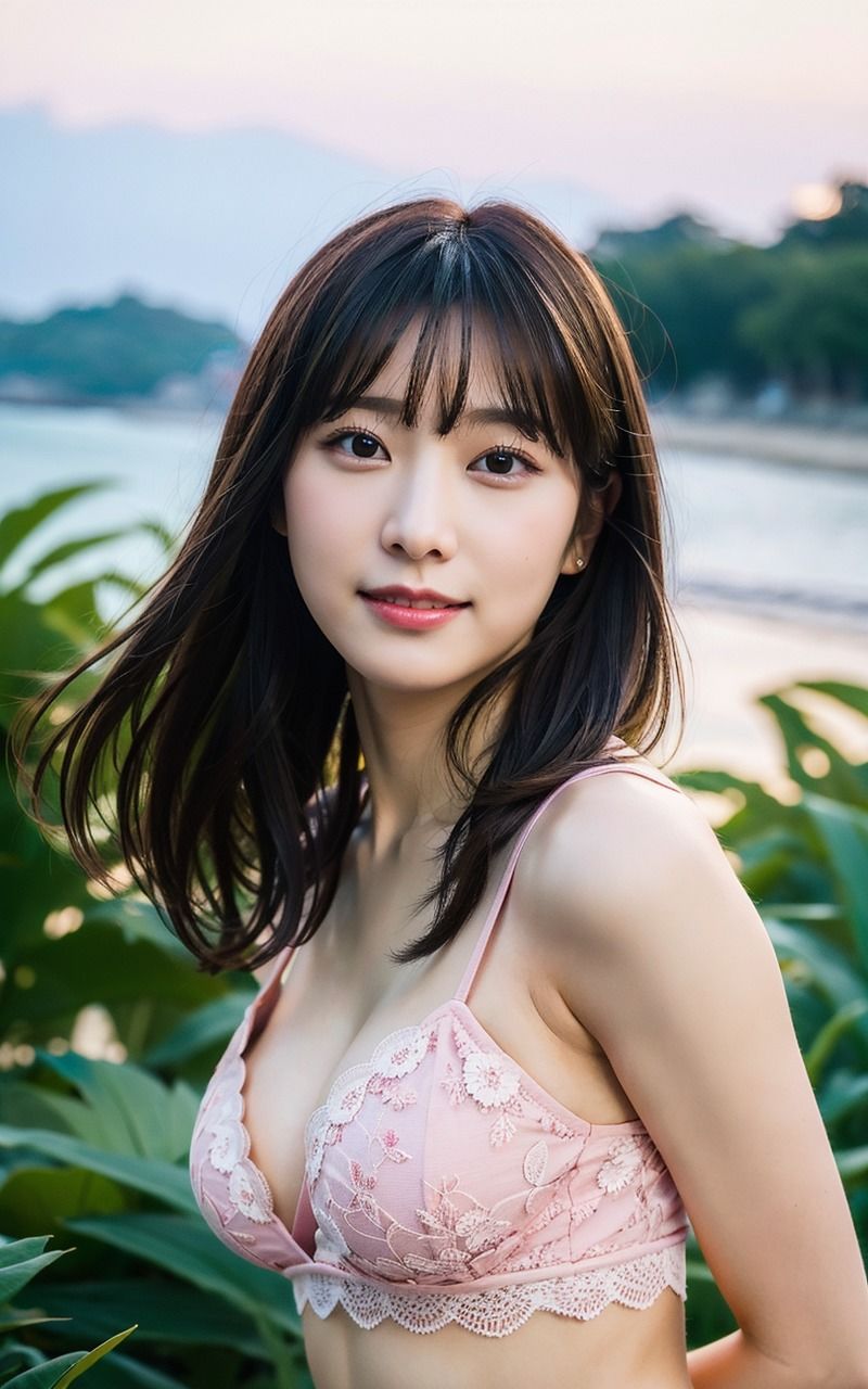 サンプル画像4:100人のAIグラビアアイドル写真集 13巻 レースの水着の美谷間をチラ見せ オマケ8枚(デジタル彼女紹介所) [d_305309]