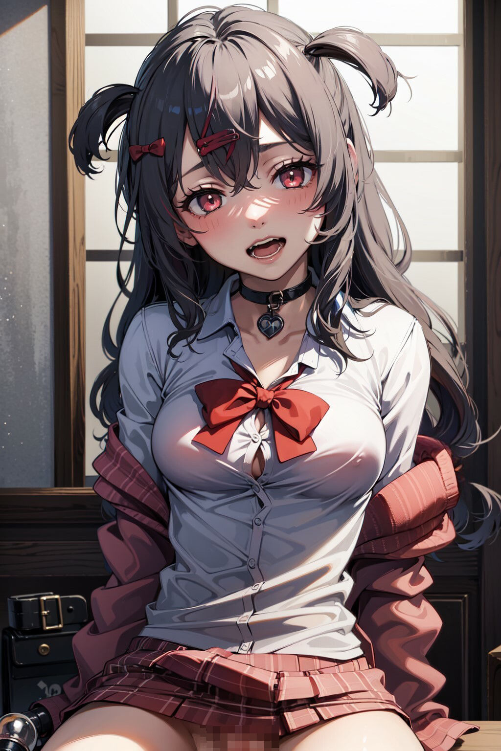 サンプル画像3:JK 沙花股クロヱの制服の下その 2(萌のイラスト) [d_305347]