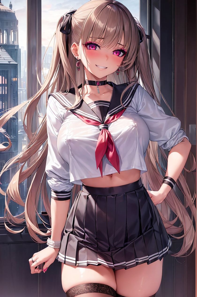 サンプル画像4:ビッチ化CG集（学生編）(pandamwd) [d_305375]